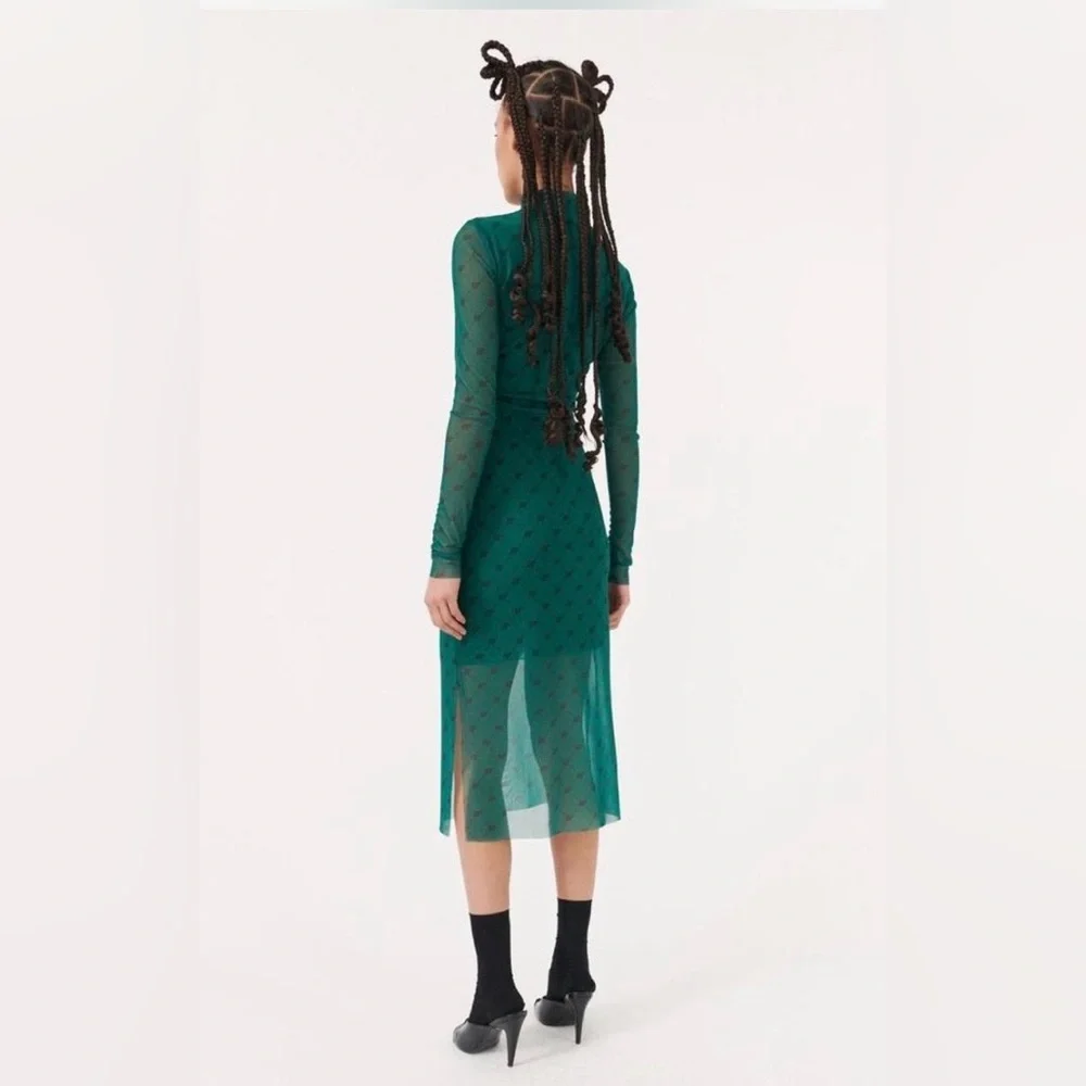 Baum und Pferdgarten Logo Mesh Midi Dress - Picture 2 of 7